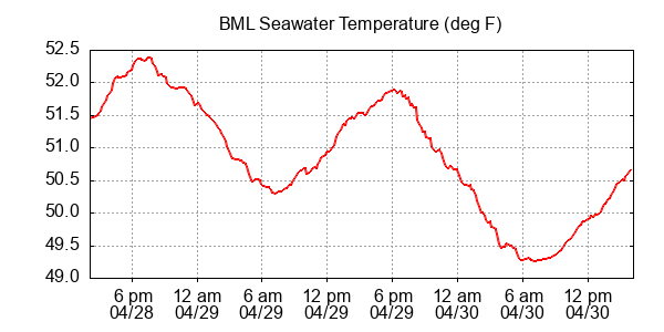 BML seawater temp f